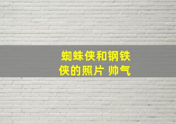 蜘蛛侠和钢铁侠的照片 帅气